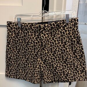 Banana Republic Animal Print High Waist Shorts